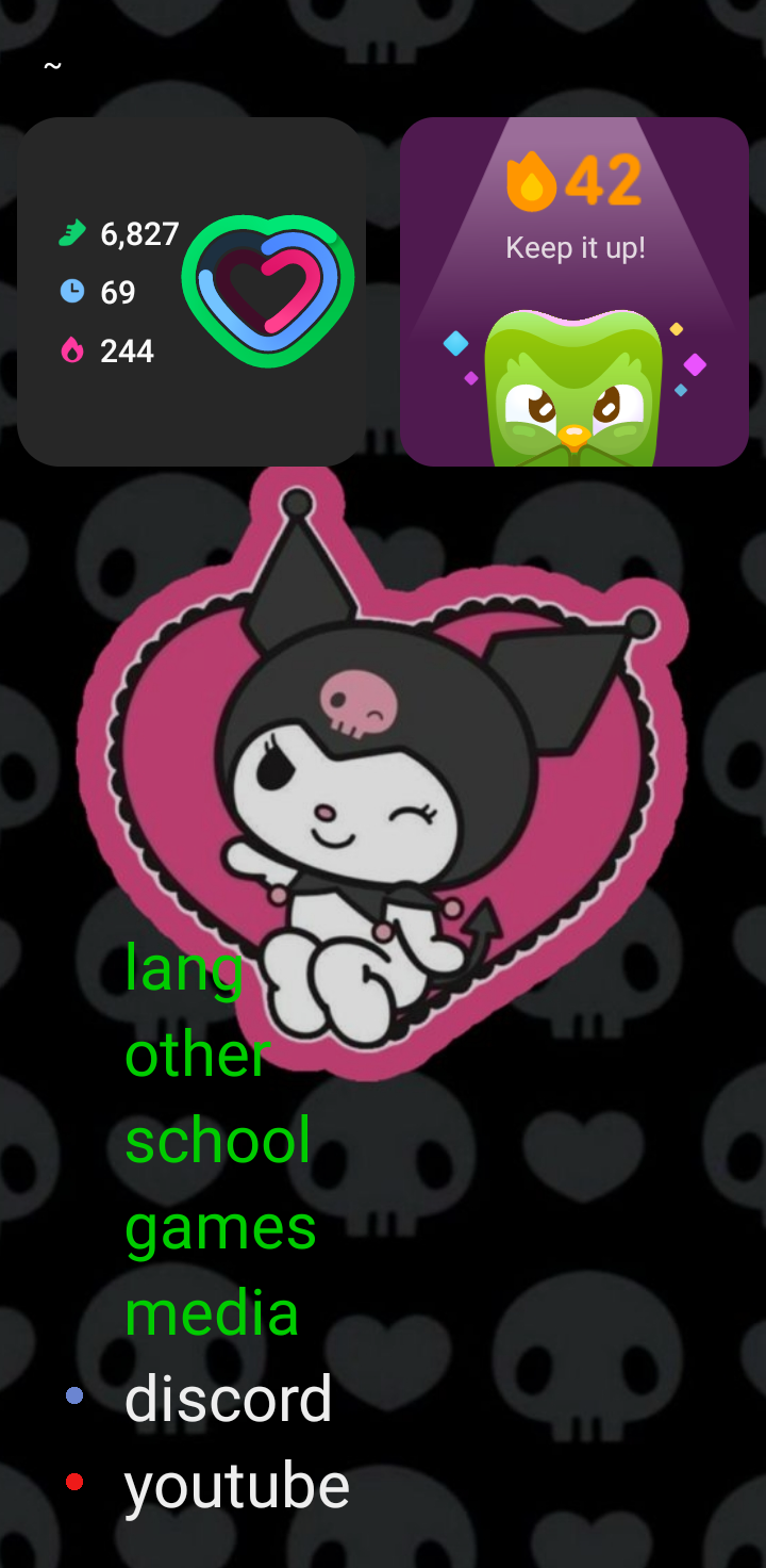 Screenshot of folder launcher