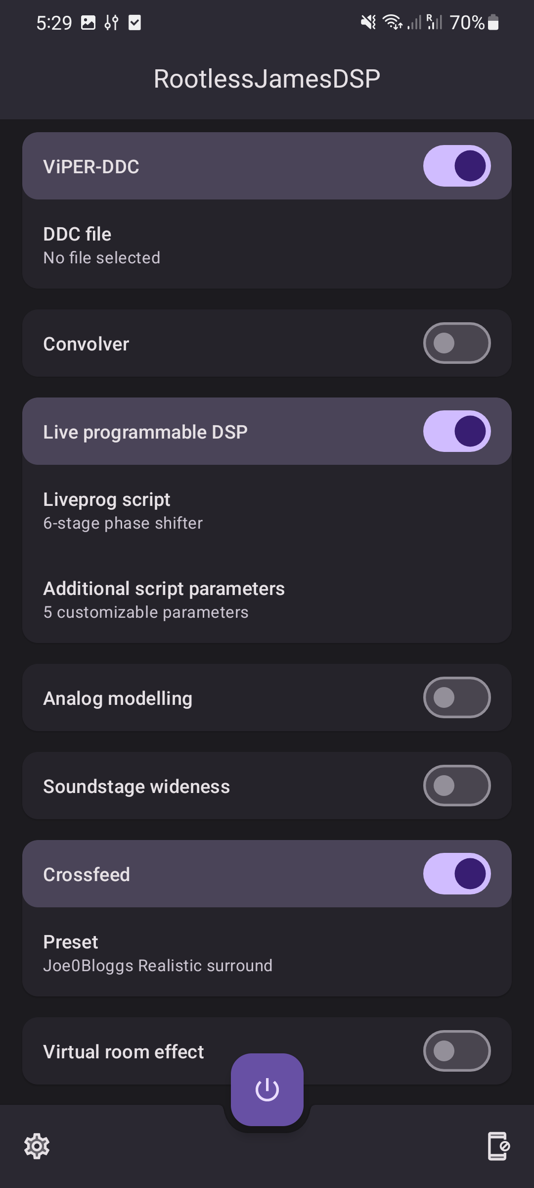 Screenshot of RootlessJamesDSP