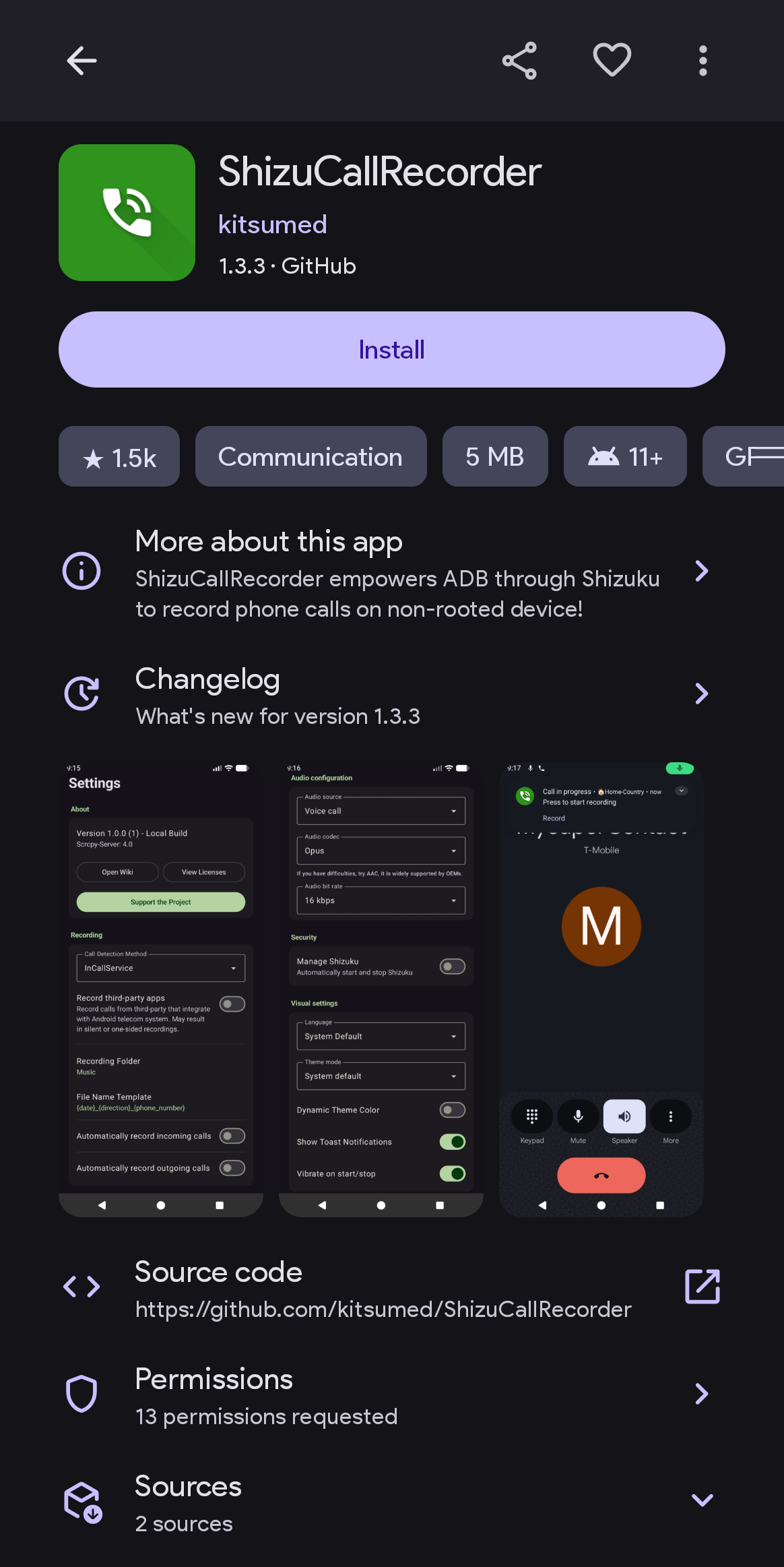 Screenshot of ShizuStore