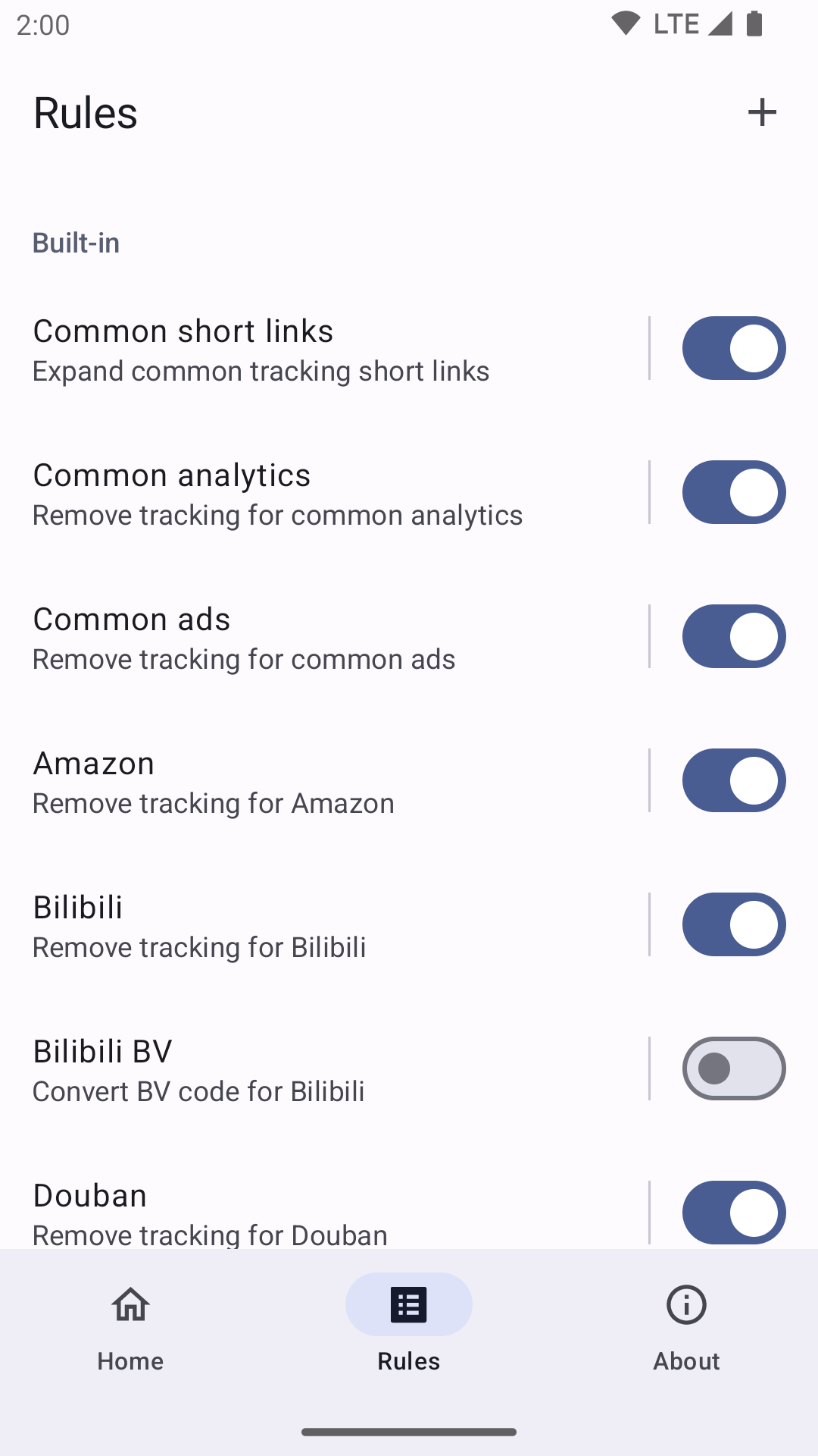 Screenshot of Untracker