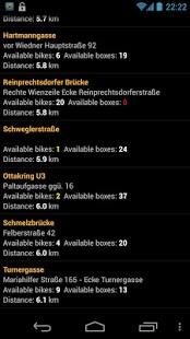 Screenshot of Citybike Stations Vienna