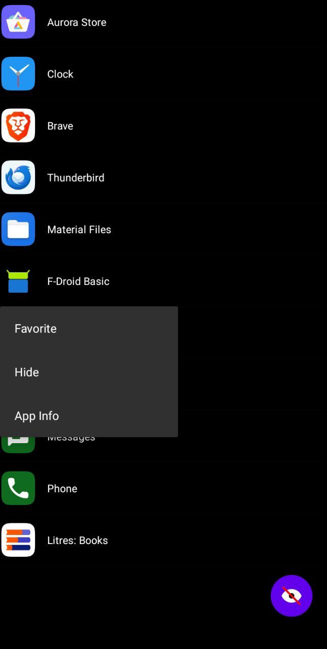 Screenshot of NeionLauncher