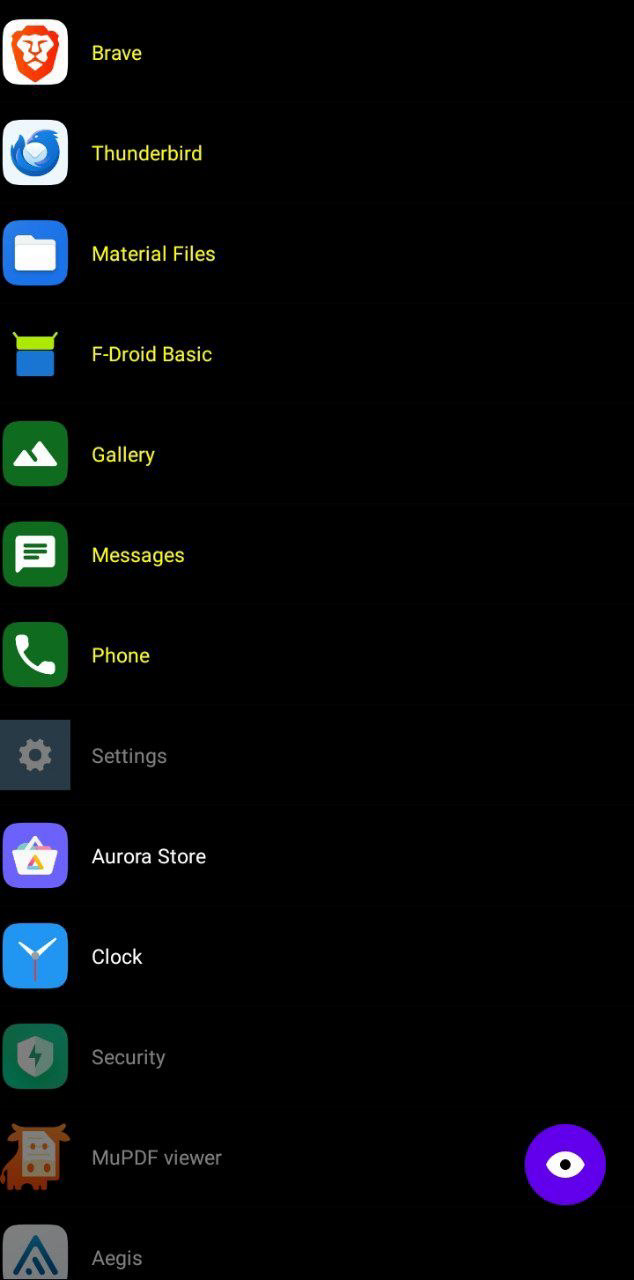 Screenshot of NeionLauncher