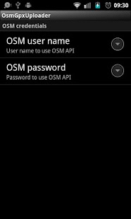 Screenshot of OsmGpxUploader