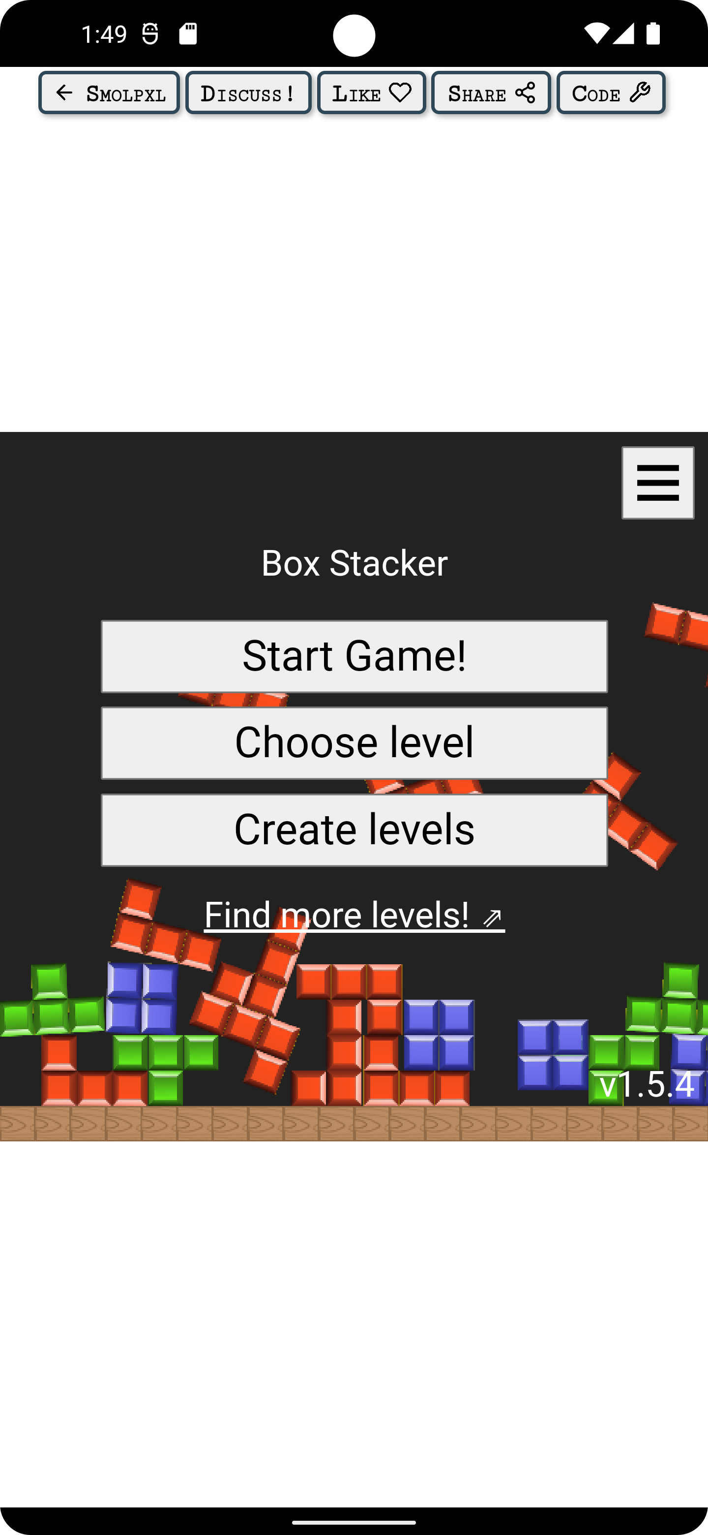 Screenshot of Box Stacker