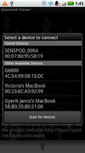 Screenshot of Bluetooth Viewer (LITE)