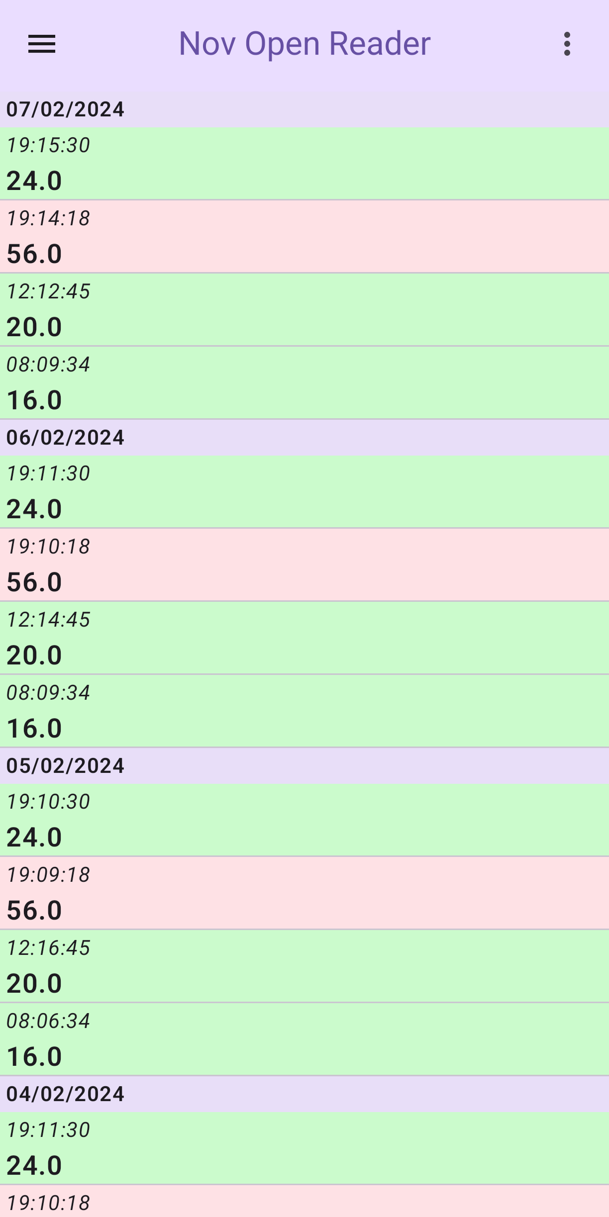Screenshot of Nov Open Reader