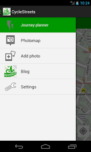Screenshot of CycleStreets