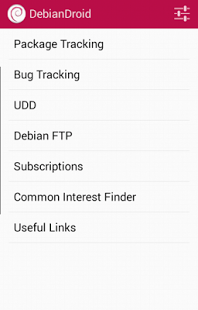 Screenshot of DebianDroid