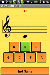 Screenshot of Learn Music Notes
