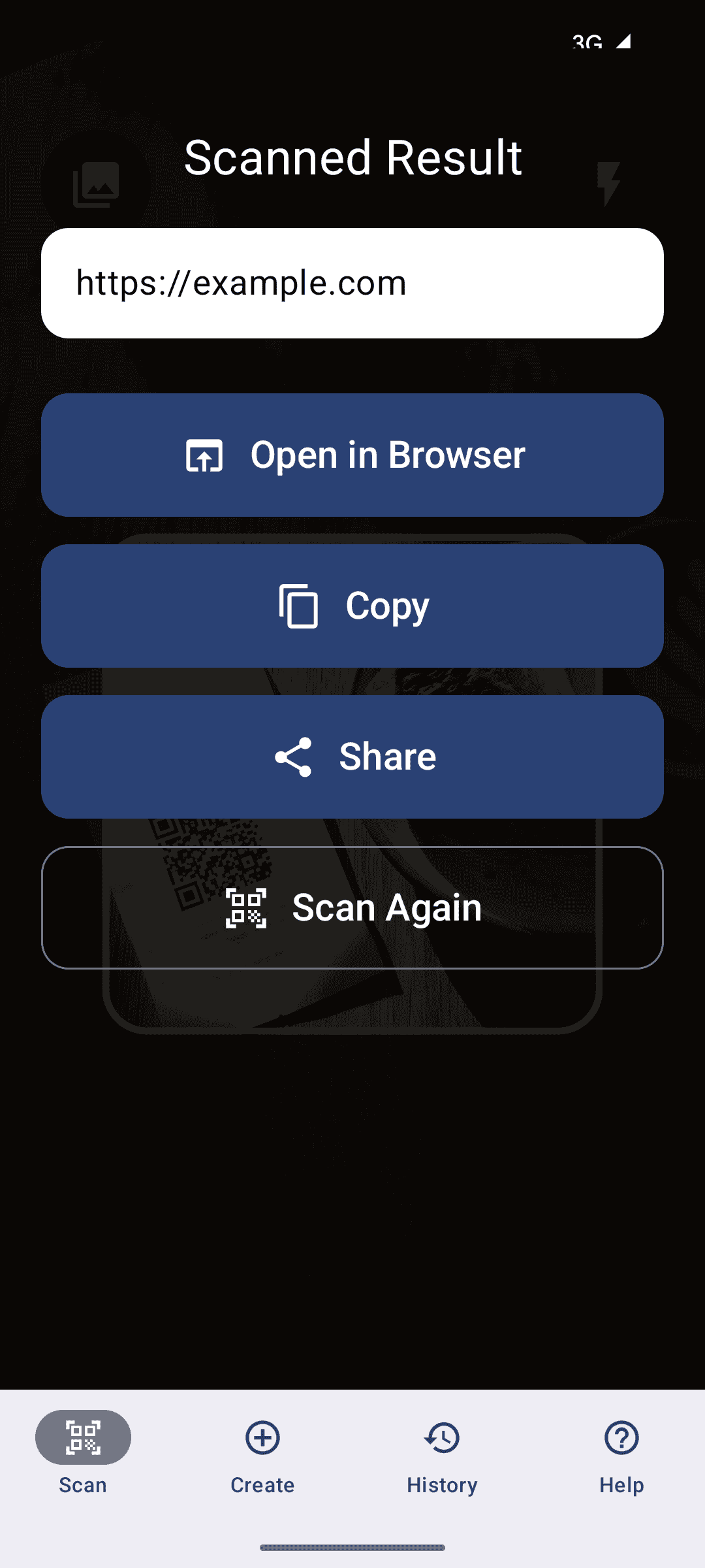 Screenshot of QRieux - QR Scanner