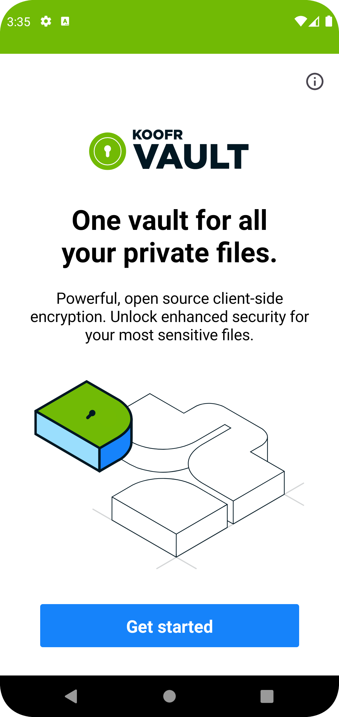 Screenshot of Koofr Vault
