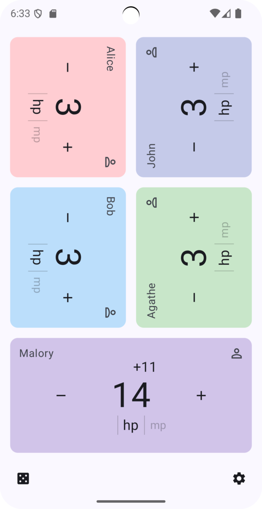Screenshot of Game Counter