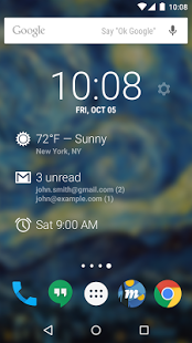 Screenshot of DashClock Widget