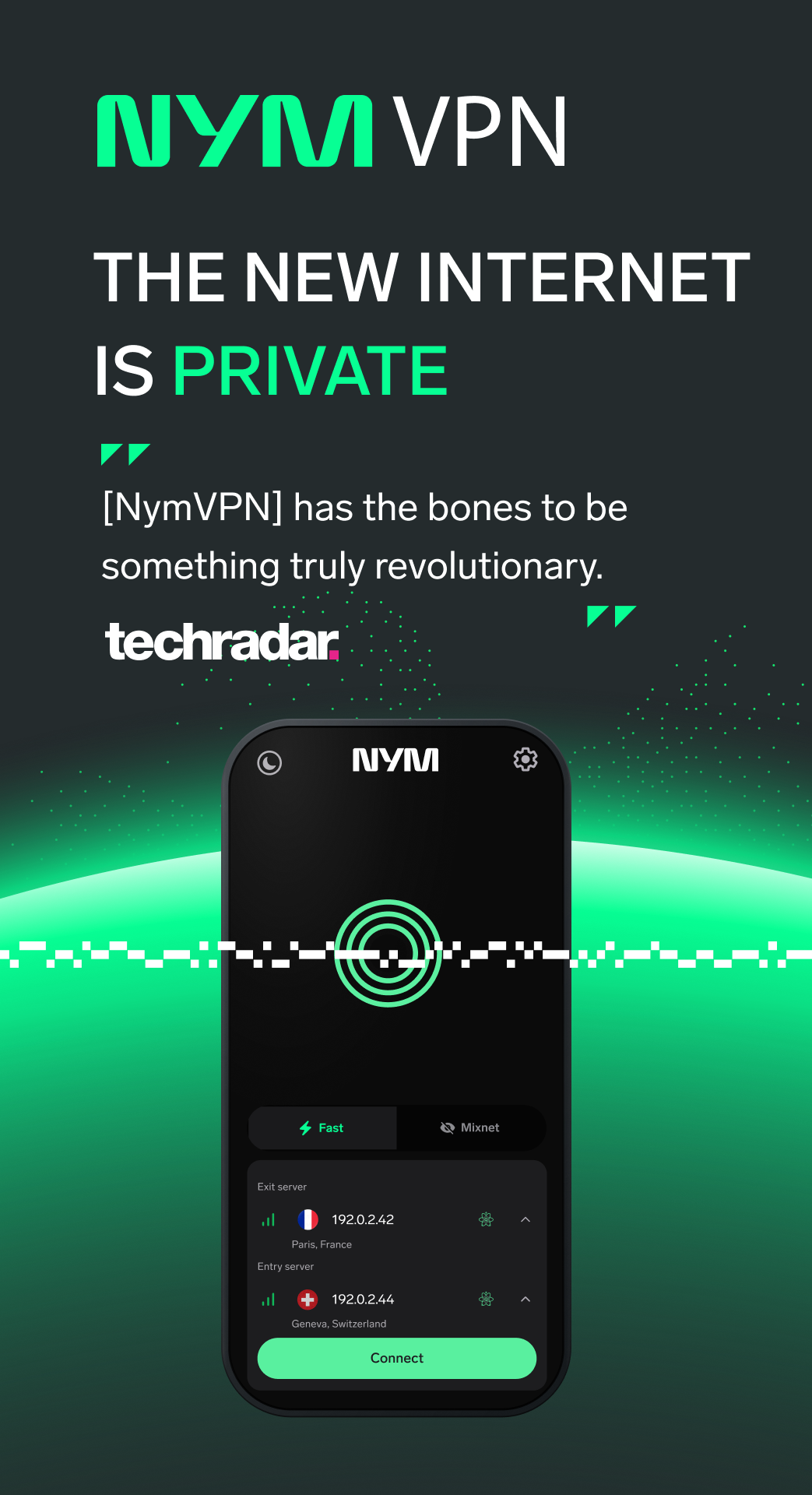 Screenshot of NymVPN – Anonymous No-Log VPN