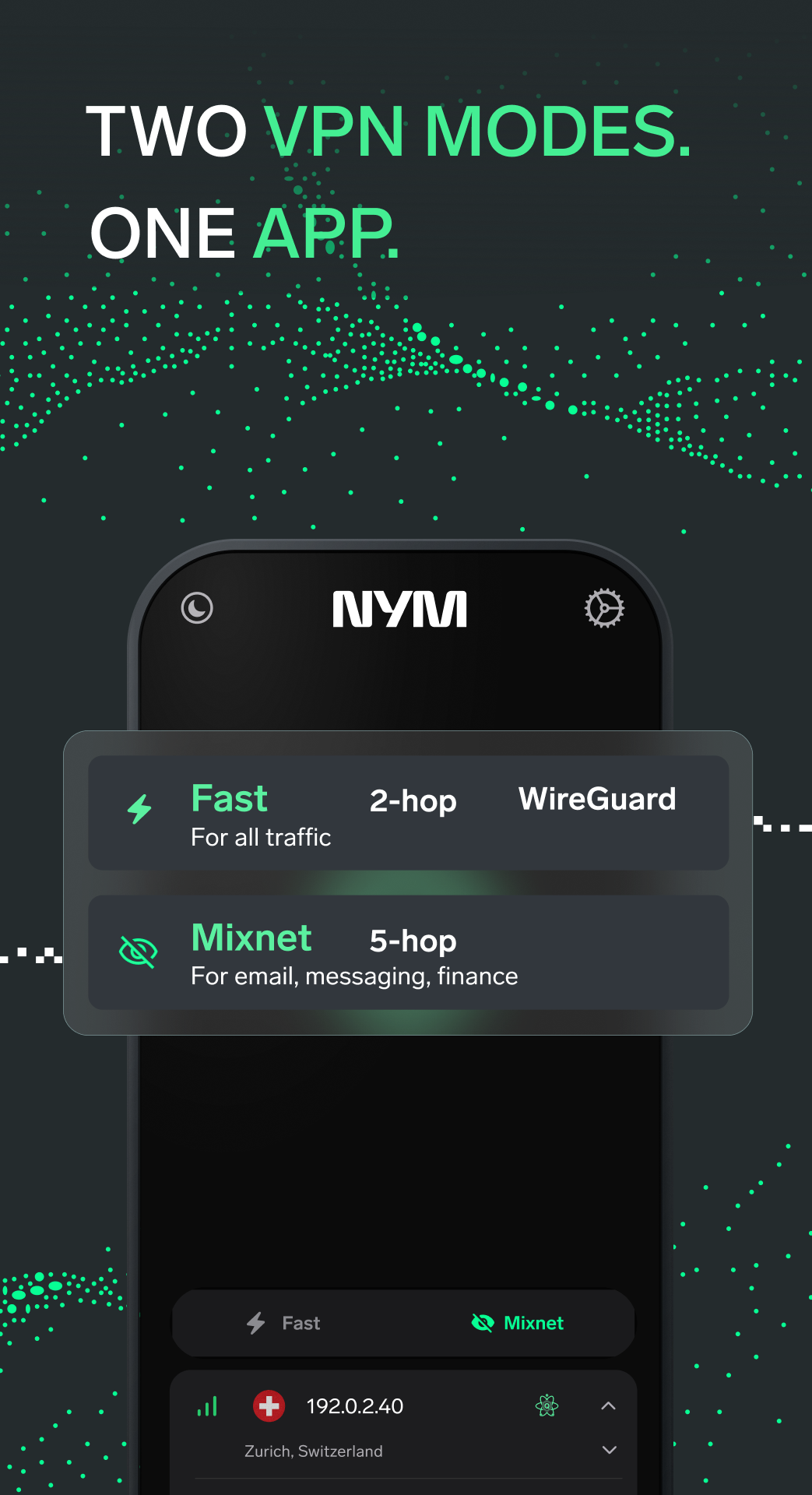 Screenshot of NymVPN – Anonymous No-Log VPN