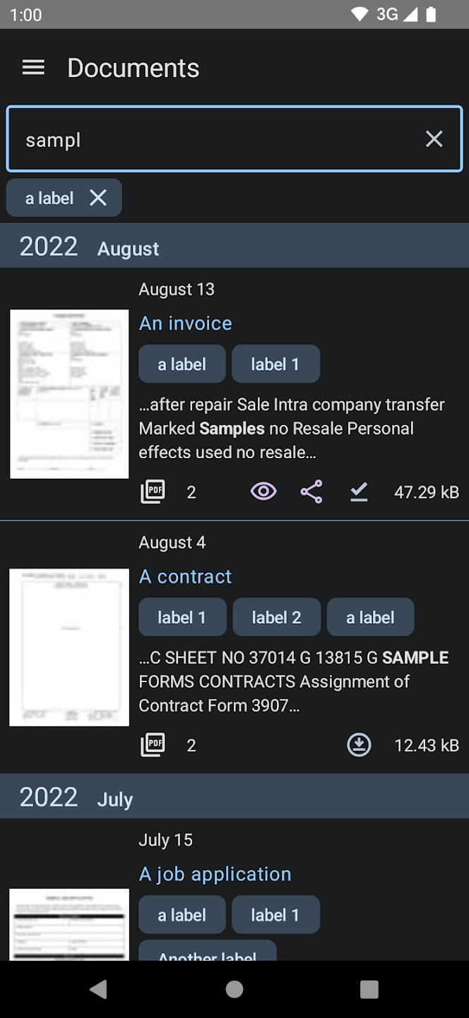 Screenshot of OpenPaperView