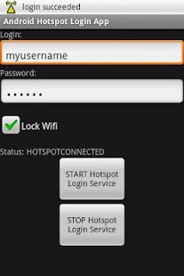 Screenshot of Hotspot Login