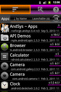 Screenshot of AndSys ~ Apps