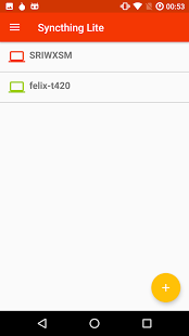 Screenshot of Syncthing Lite
