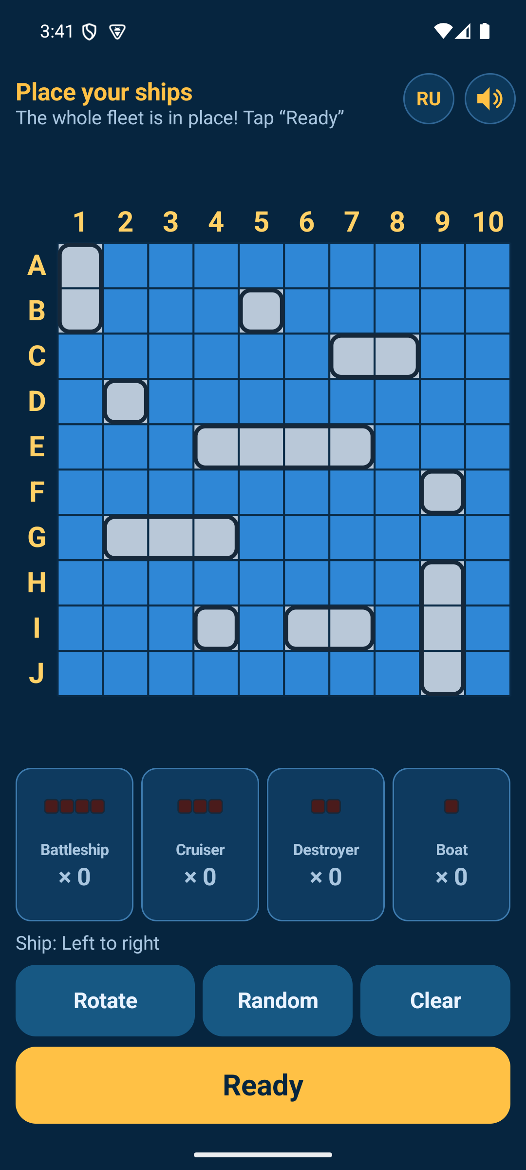 Screenshot of Navy Fleet Battle