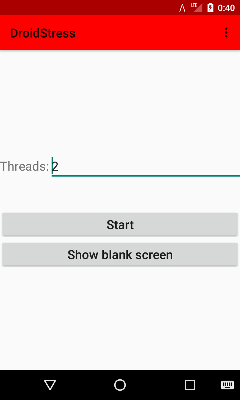Screenshot of DroidStress
