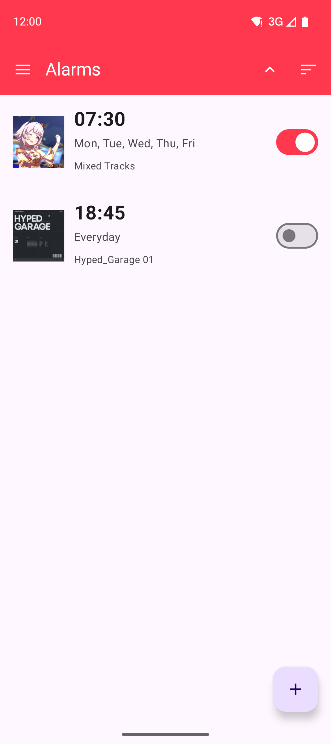 Screenshot of YtAlarm