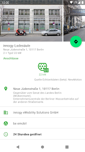 Screenshot of EVMap - EV chargers