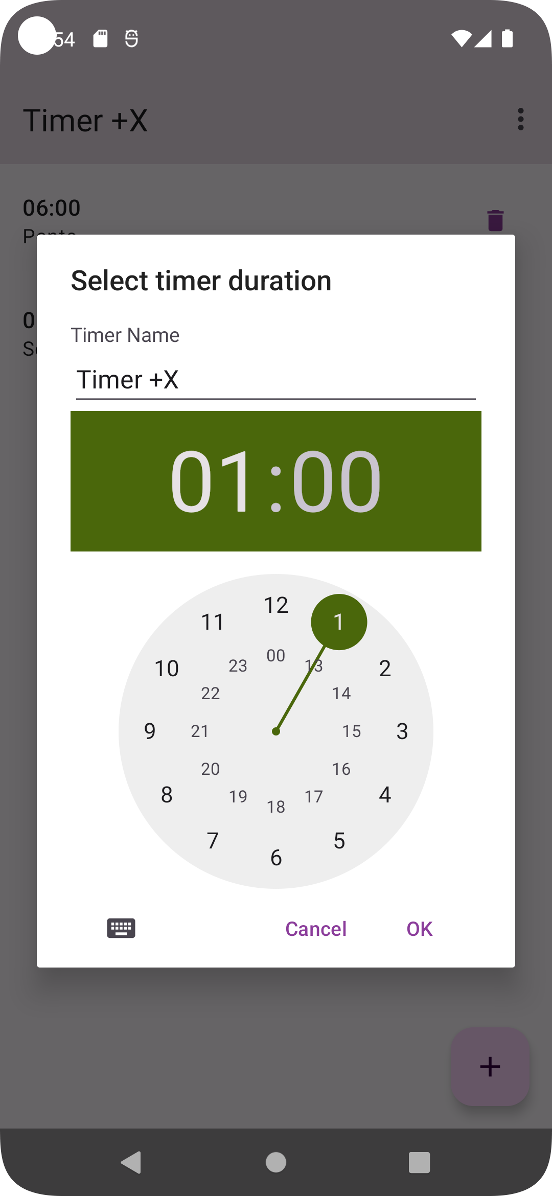 Screenshot of Timer +X