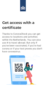 Screenshot of CoronaCheck