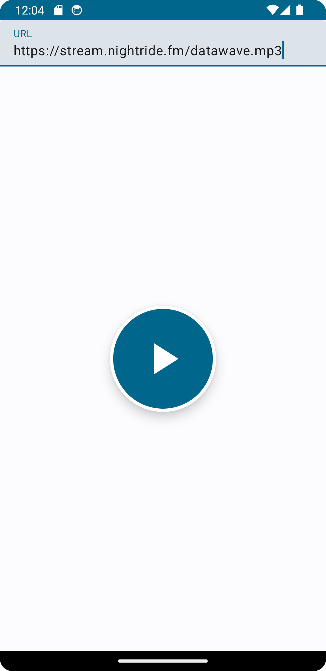 Screenshot of Stream Player