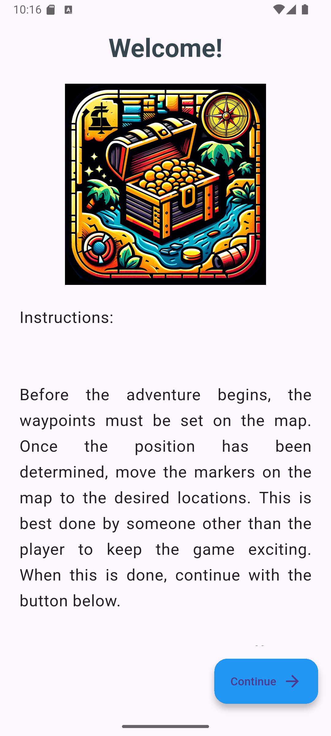 Screenshot of TreasureHunt