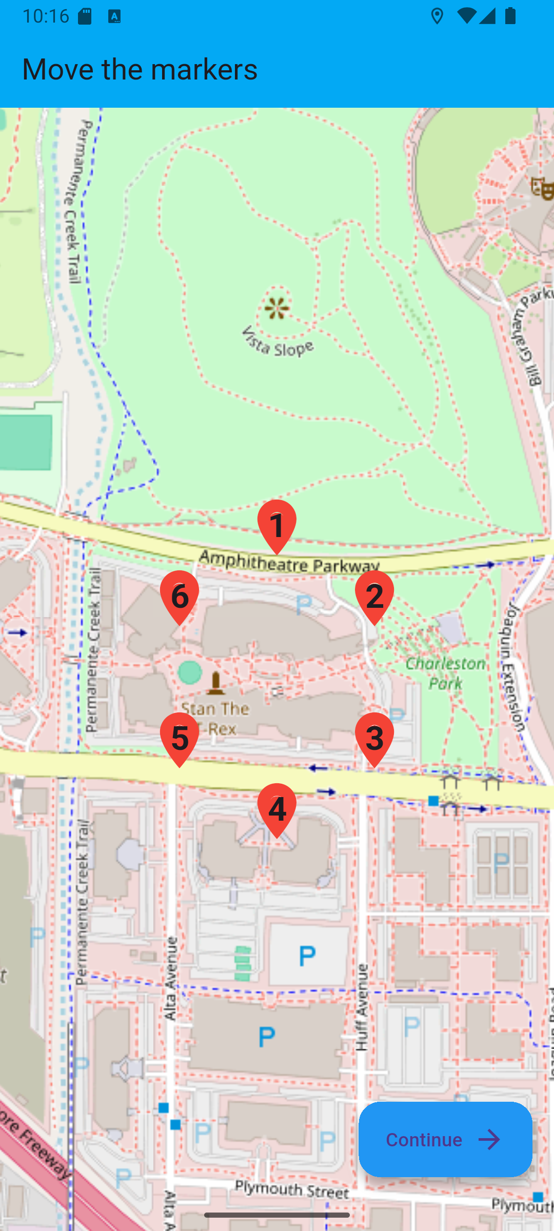 Screenshot of TreasureHunt