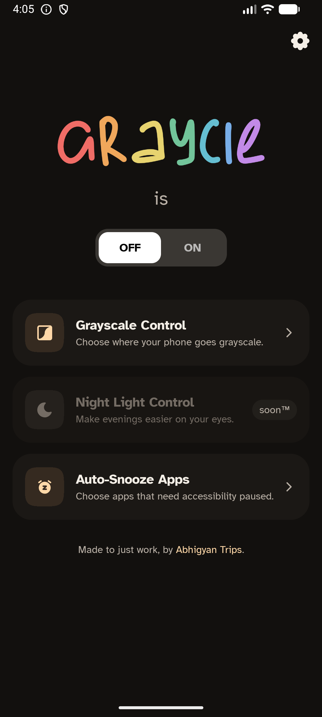 Screenshot of Graycie