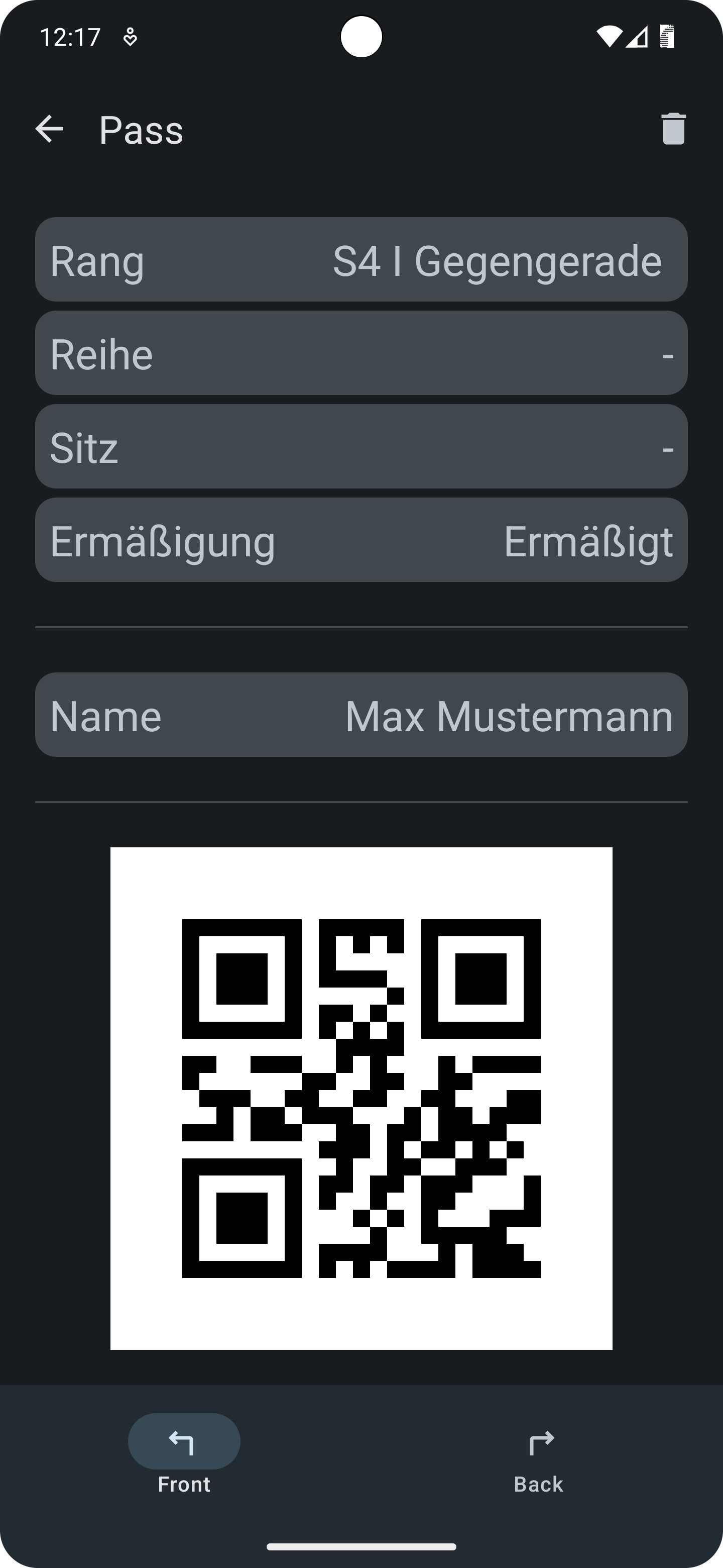 Screenshot of FossWallet