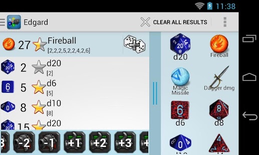 Screenshot of Quick Dice Roller