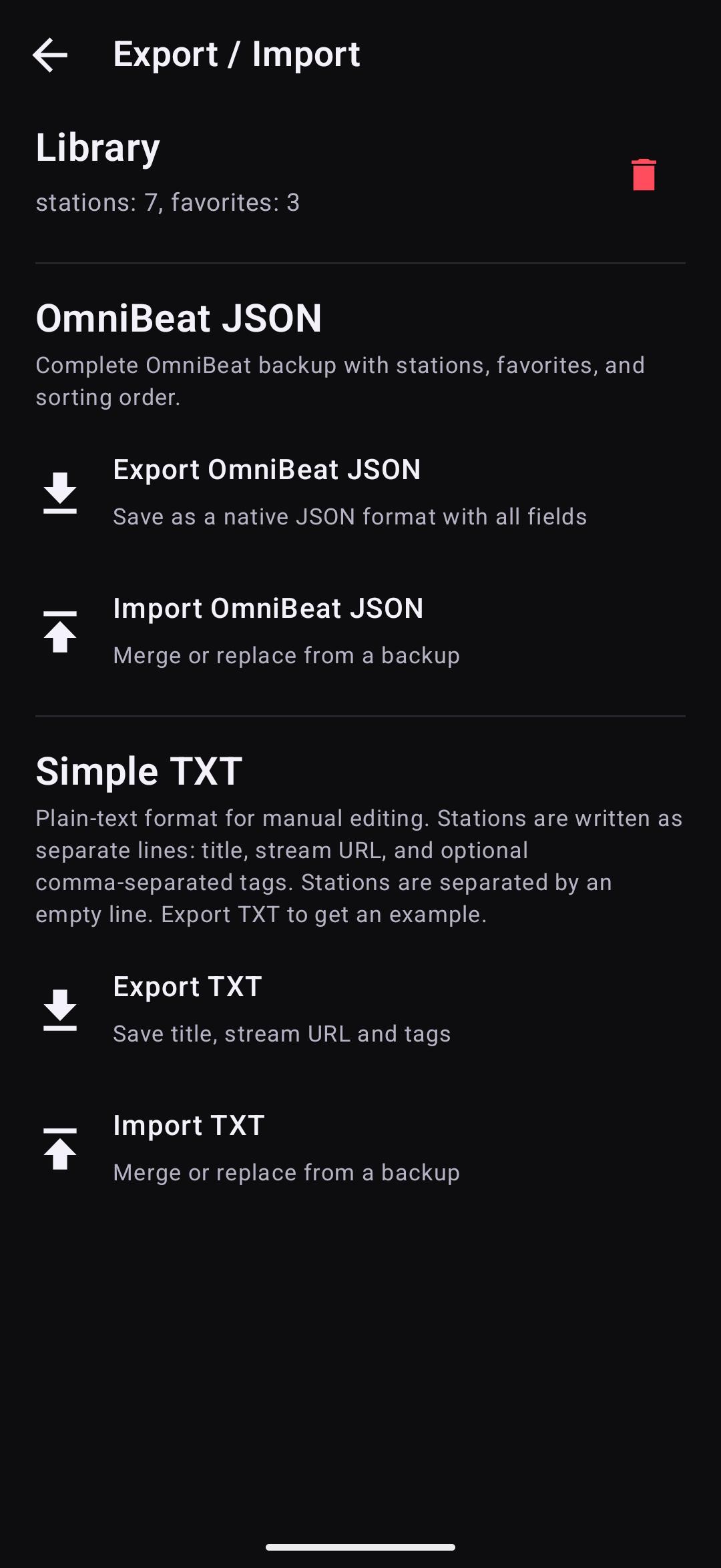 Screenshot of OmniBeat