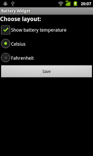 Screenshot of Battery Widget