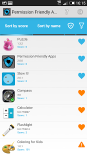 Screenshot of Permission Friendly Apps