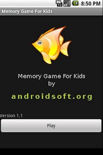 Screenshot of Memory Game For Kids