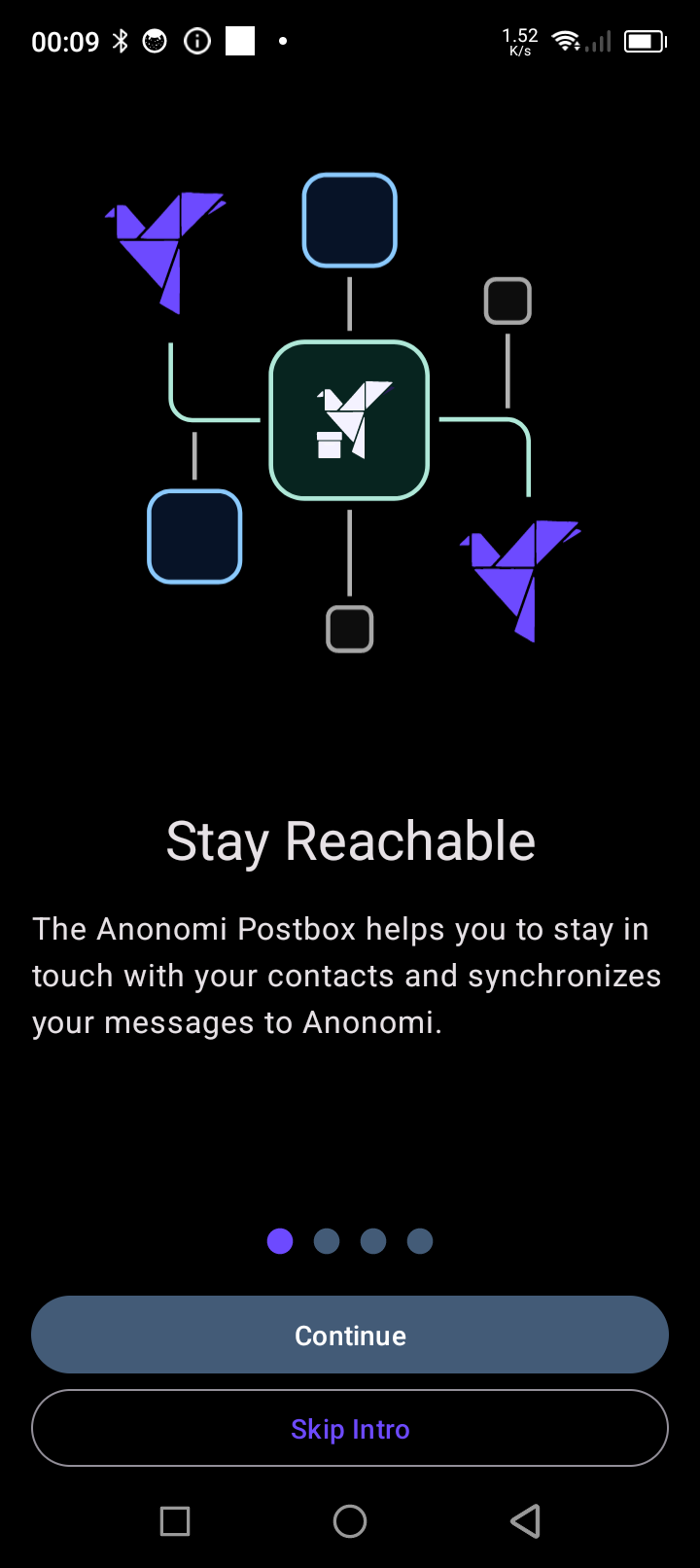 Screenshot of Anonomi Postbox