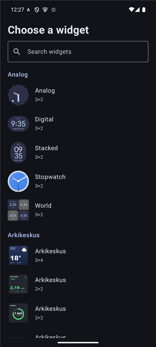 Screenshot of ARK-launcher
