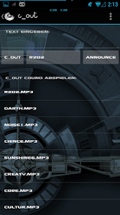 Screenshot of c-beam