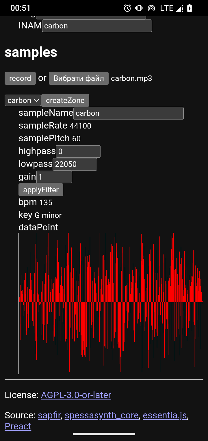 Screenshot of Sapfir