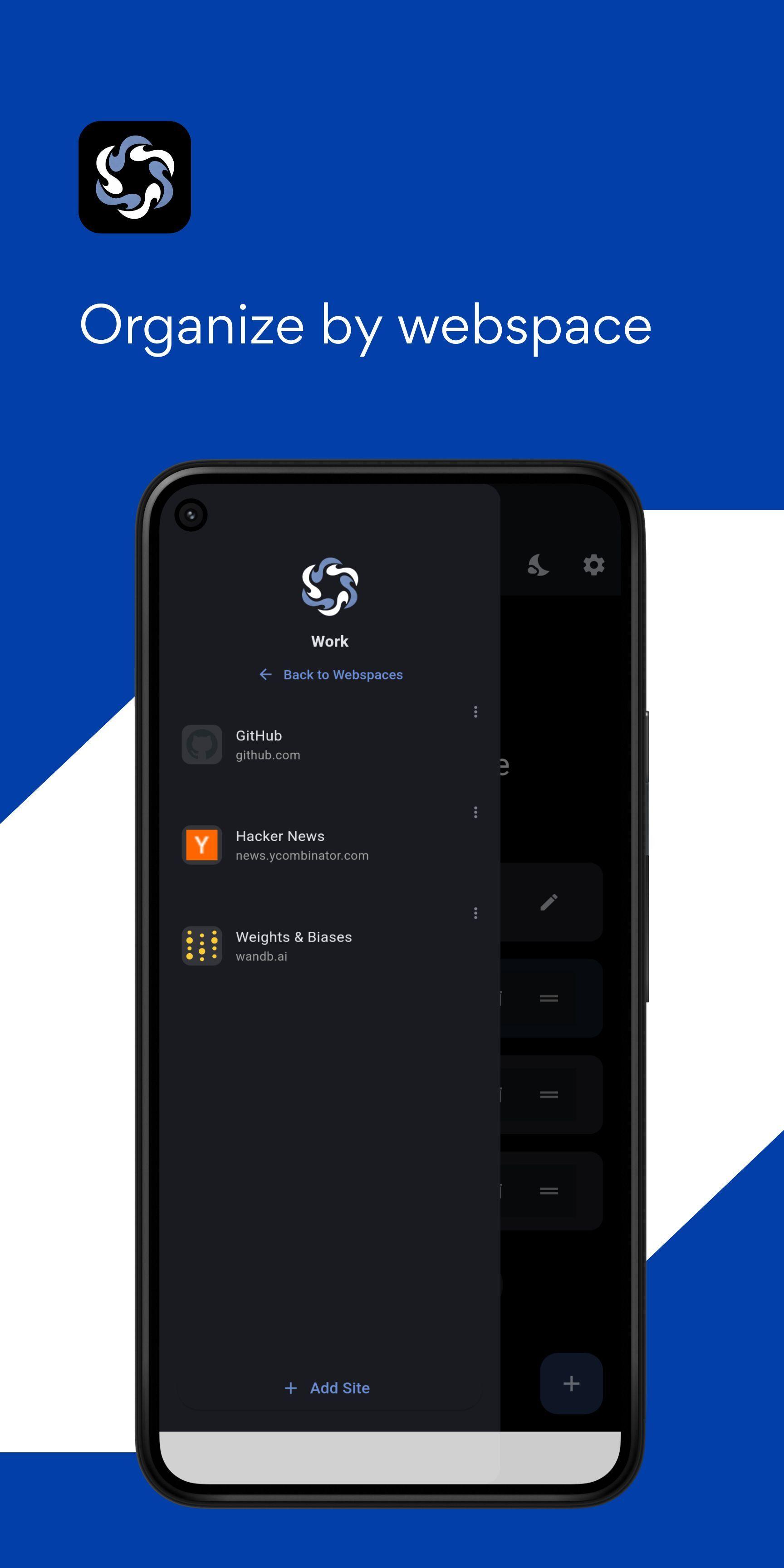 Screenshot of WebSpace