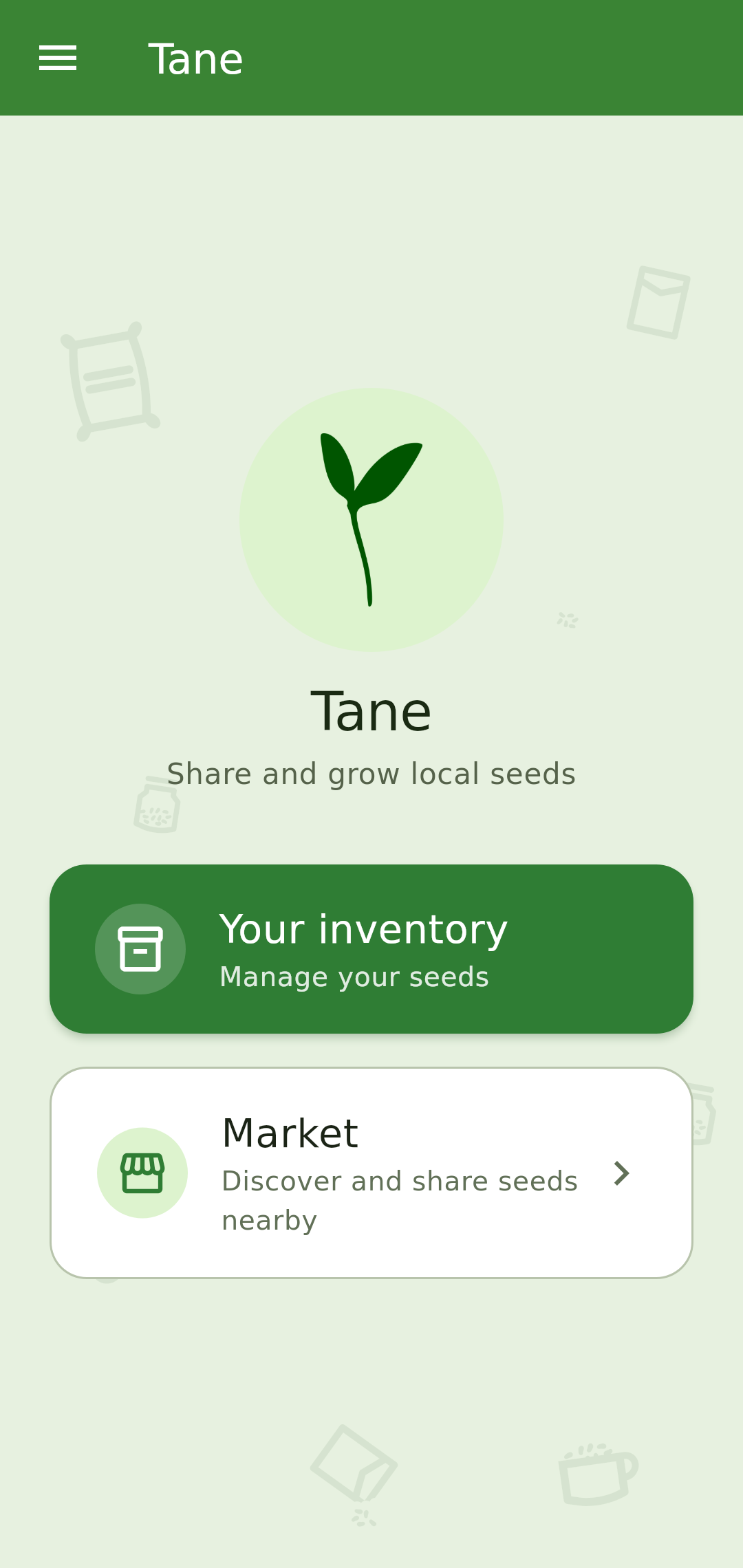 Screenshot of Tane