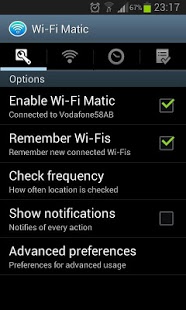 Screenshot of Wi-Fi Matic