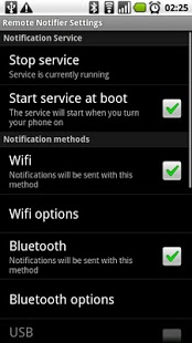Screenshot of Remote Notifier