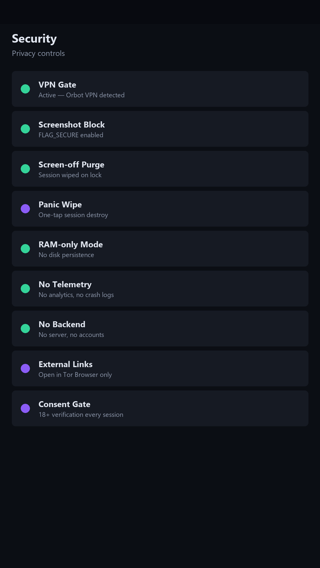 Screenshot of Ghost — Onion Search