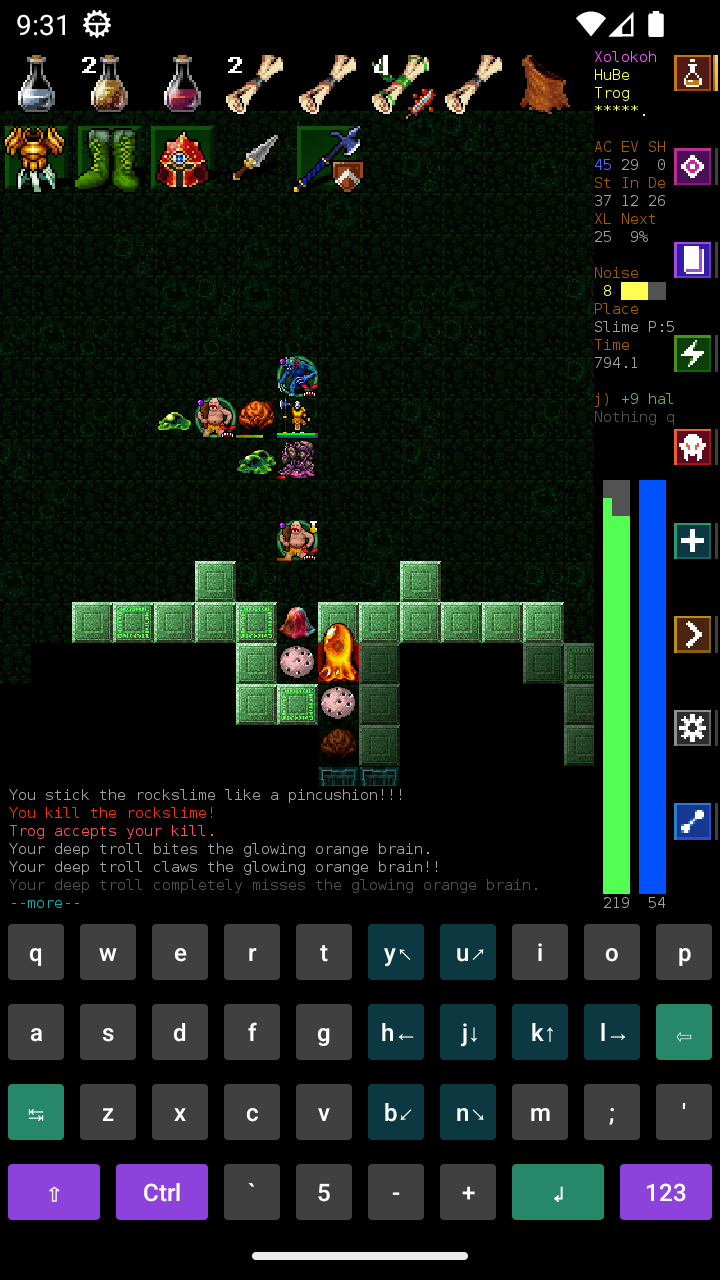 Screenshot of Dungeon Crawl Stone Soup